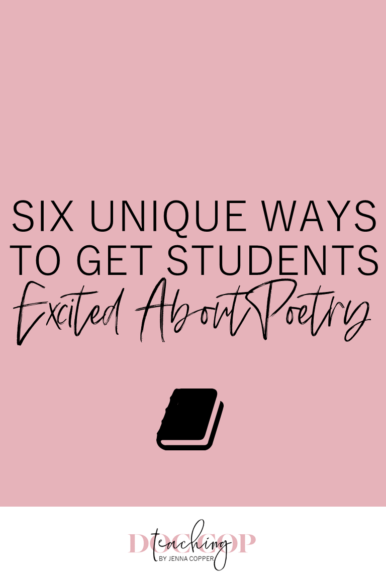 Teaching poetry in high school and middle school can be challenging, but it doesn't have to be. This post explains a new approach by using different interests to appeal to students. Click to find activities, lesson plans, anchor charts, and strategies to make poetry fun for teens. #teachingpoetry #reading #poetry #englishteacher #elateacher