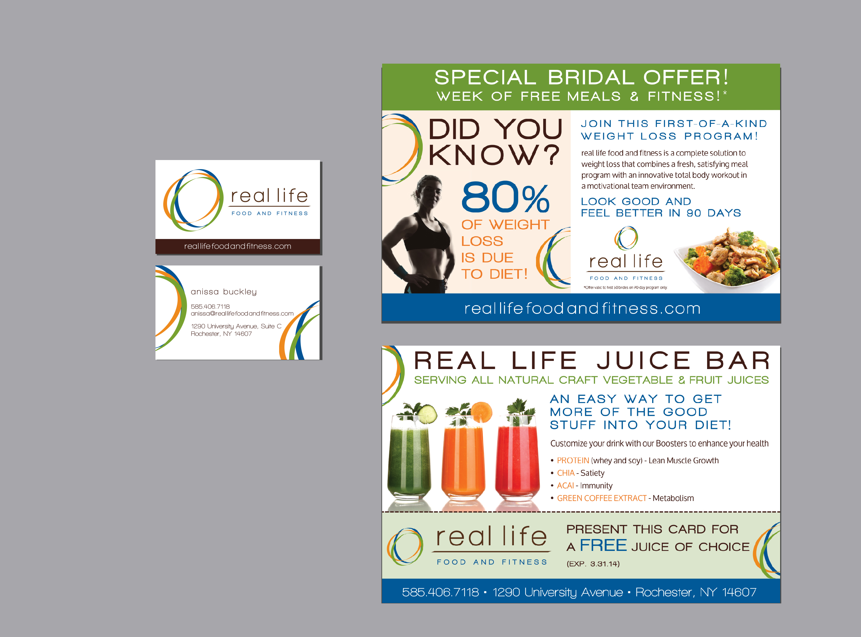 Real Life Food and Fitness Jenna Fava Design