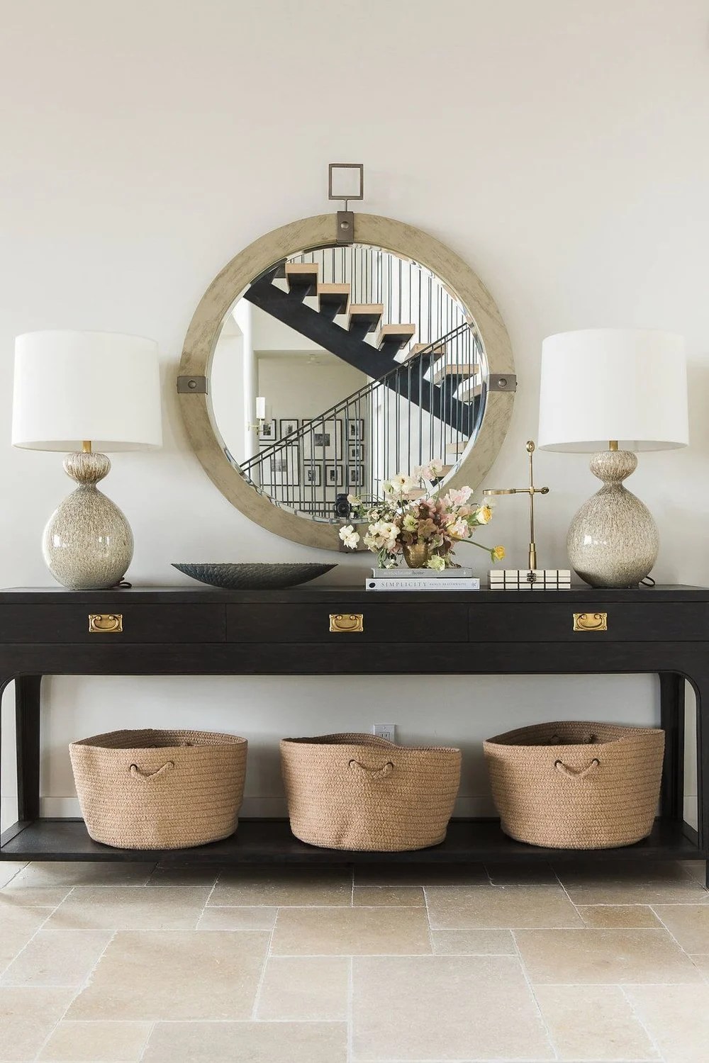How To Decorate A Console Table In Front Of Window Shelly Lighting