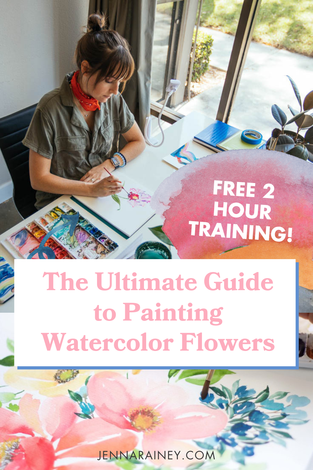 The Complete Beginner's Guide to Watercolor Flowers