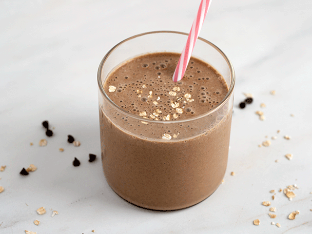 chocolate peanut butter oatmeal smoothie banana free