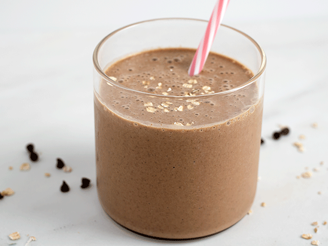 chocolate peanut butter oatmeal smoothie banana free