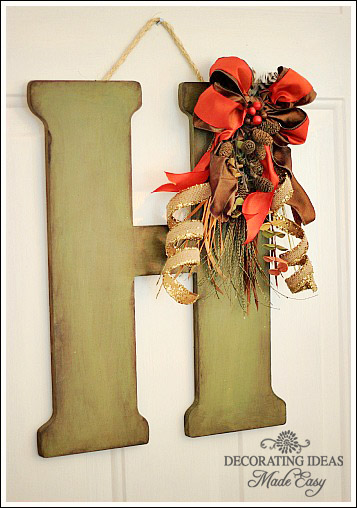 Fall door decor idea you will LOVE! (357 x 508 Pixel)