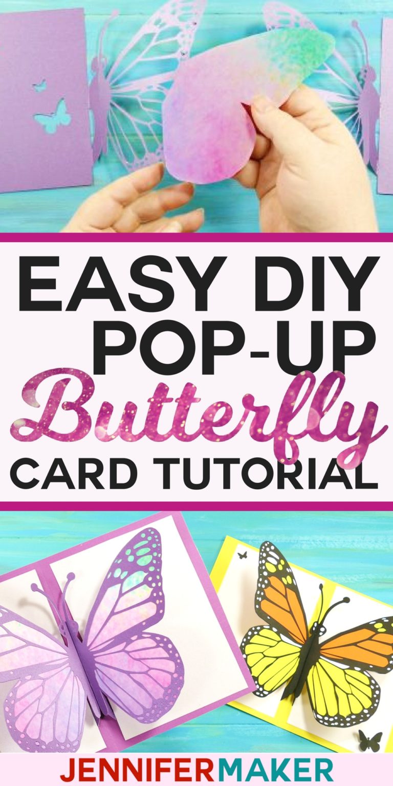 Easy Butterfly Card DIY PopUp Tutorial Jennifer Maker