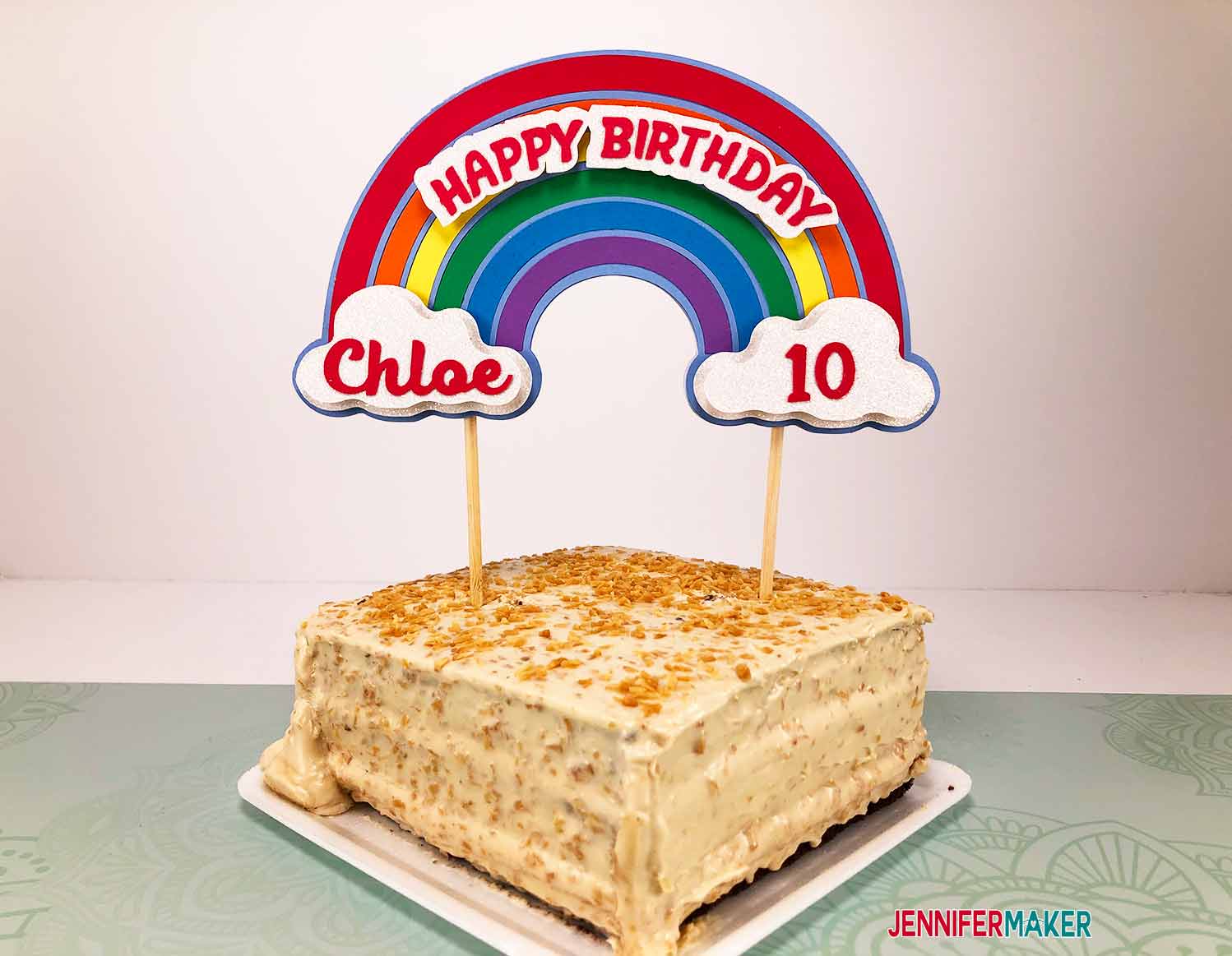 Make Cake Toppers with Layers Rainbows & Mermaids! Jennifer Maker