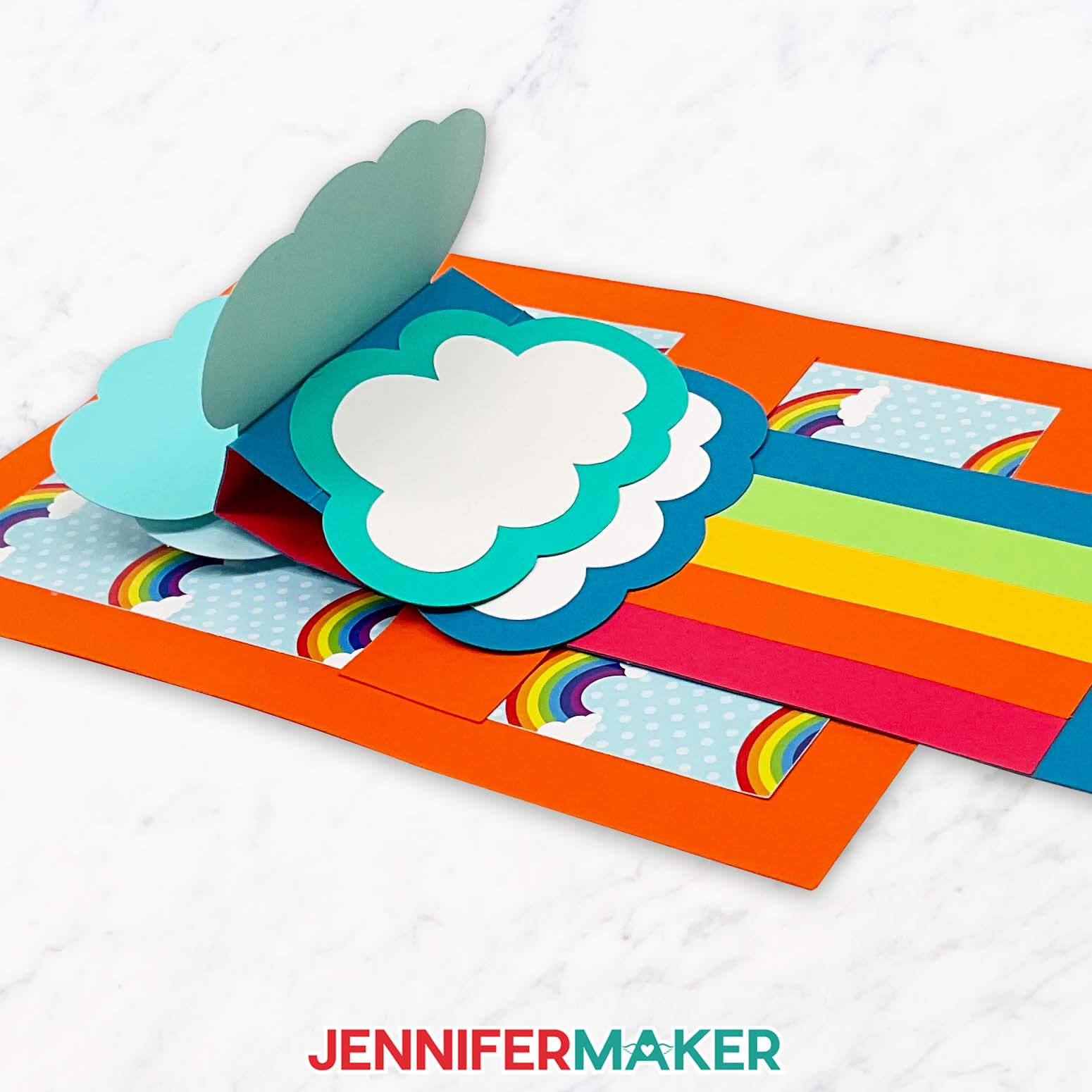 Waterfall Card Free Files and Tutorial! Jennifer Maker