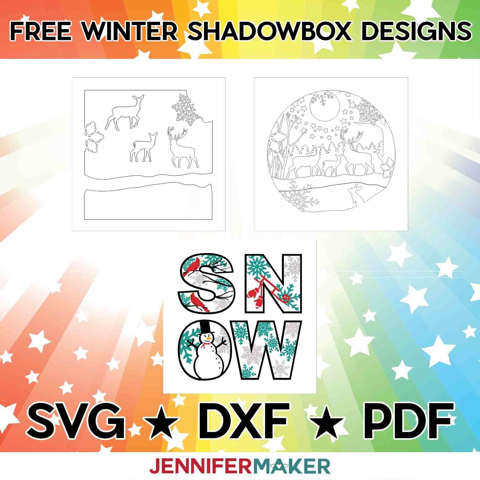 Winter Shadow Boxes Cozy Up with Lights and Photos! Jennifer Maker
