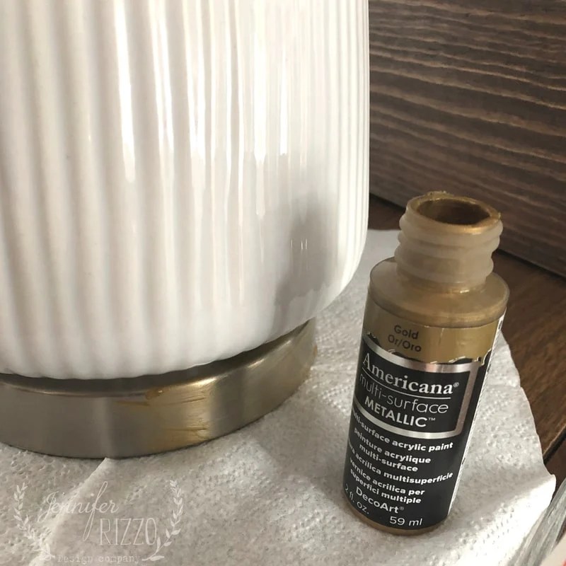 Paint a Metal Lamp Base Jennifer Rizzo