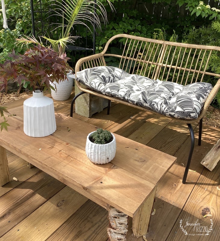Shop Our Patio Makeover and Rattan Boho Patio Furniture Jennifer Rizzo