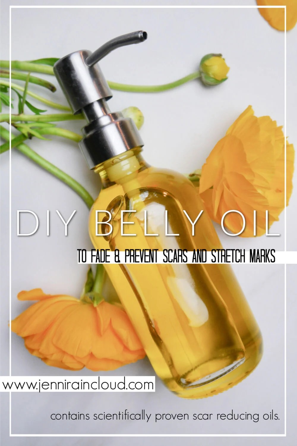 Homemade Belly Oil for Scars & Stretch Marks Jenni Raincloud