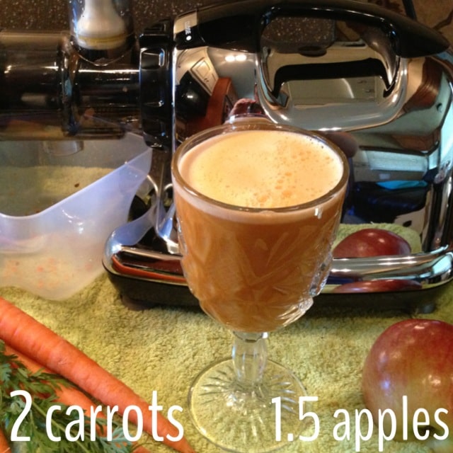 Juicing recipe Carrots and apples! Jenn Loses It