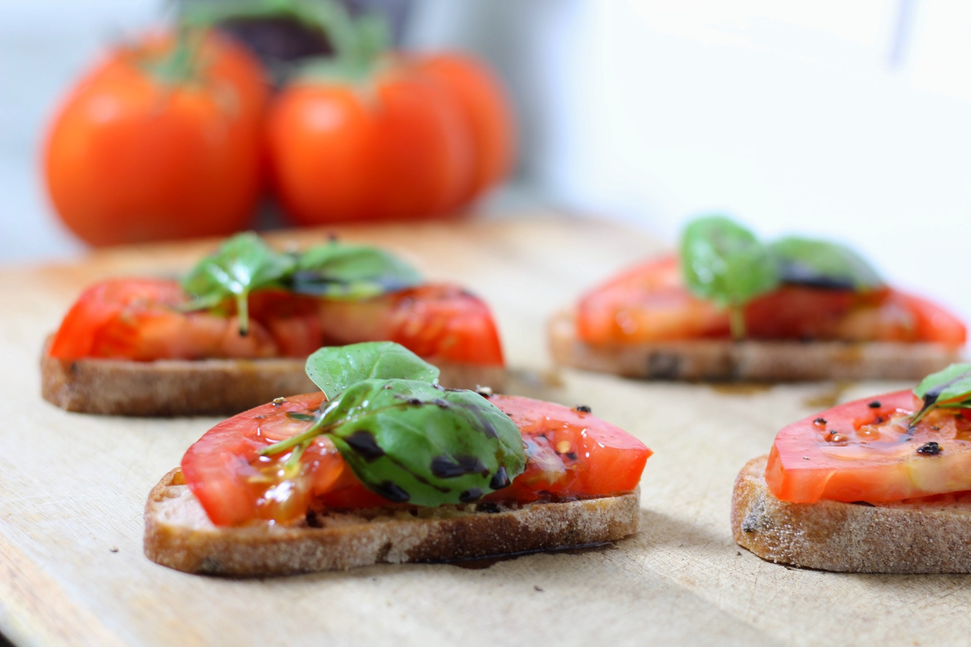 Tomato Bruschetta with Aged Balsamic Vinegar Jenn's Kitchen Diary