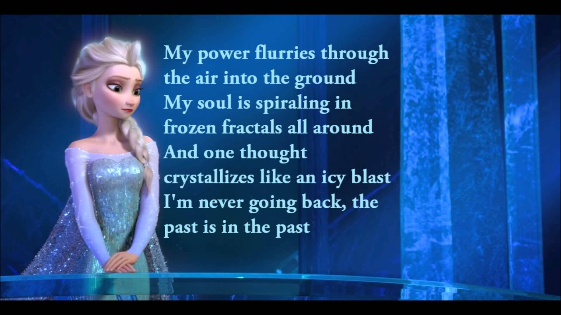 Disney's Frozen Lyrics "Let It Go" SingAlong Video Version Jenny at dapperhouse