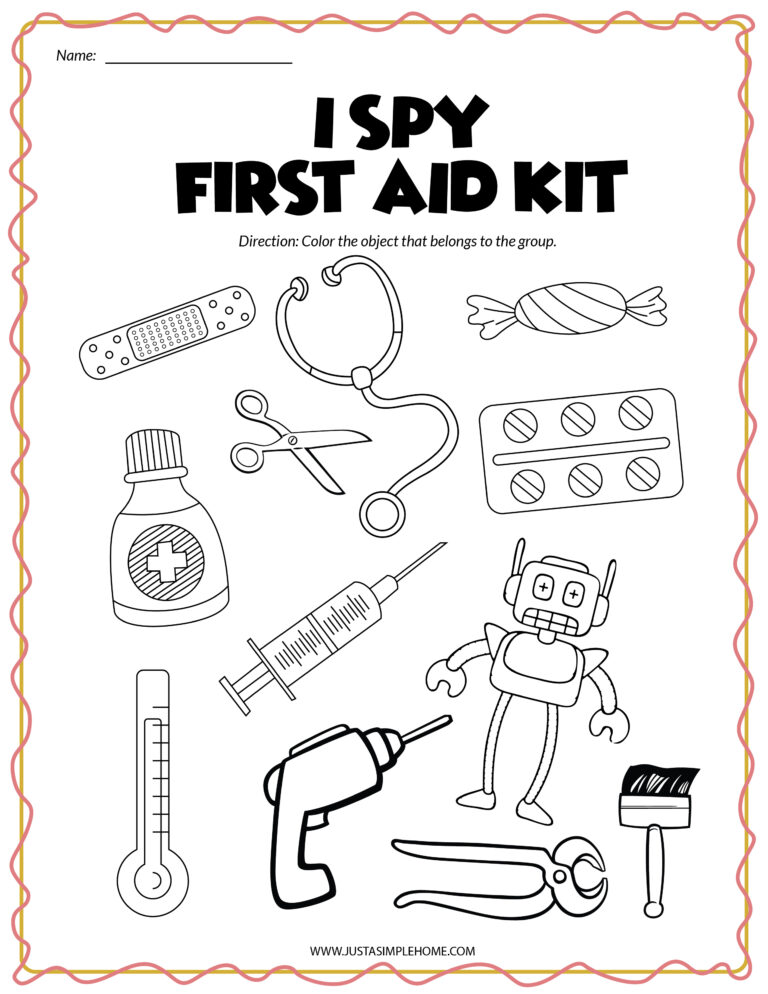 Free Printable Packet for Kids to Learn About First Aid Jenny at