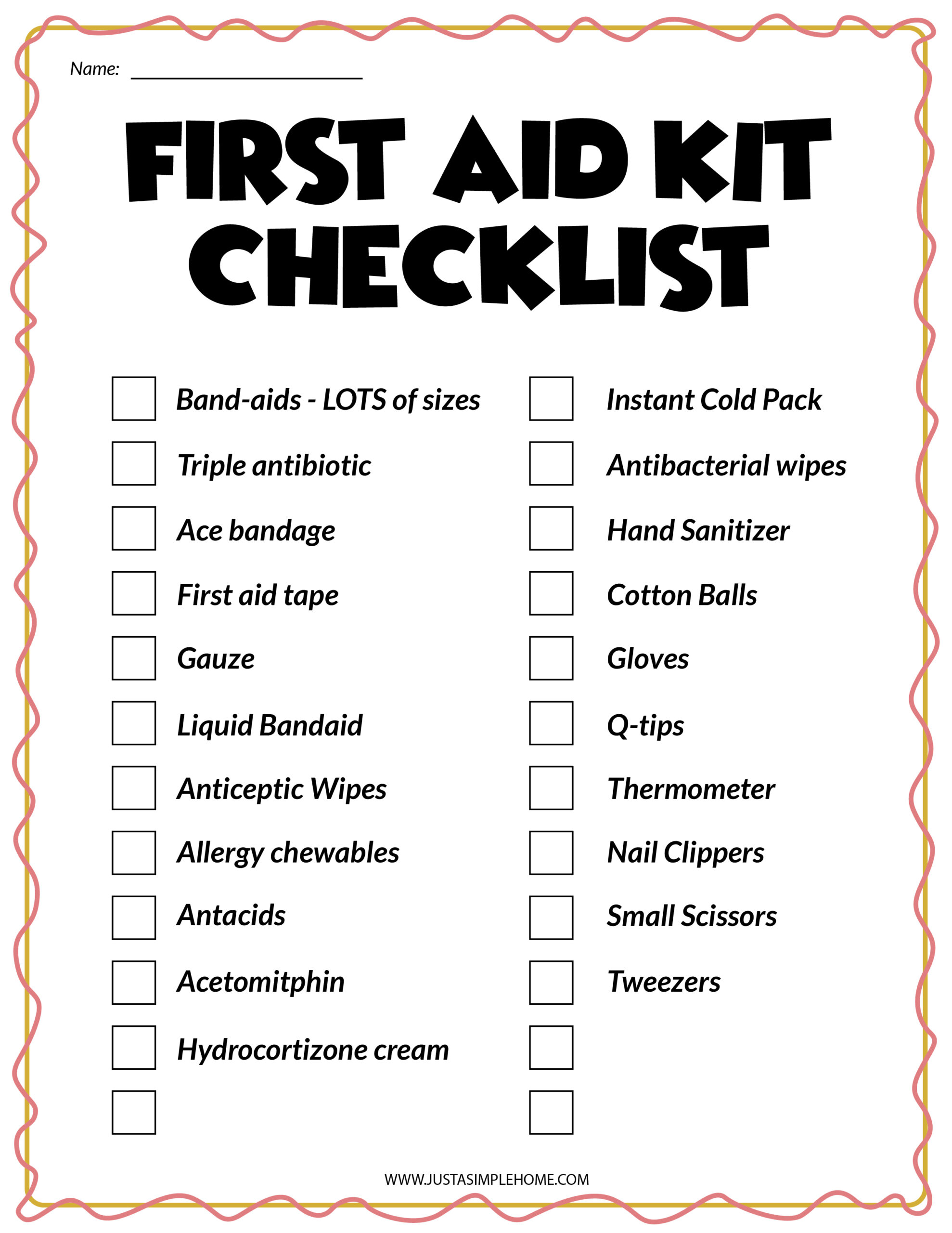 Free Printable Packet for Kids to Learn About First Aid Jenny at