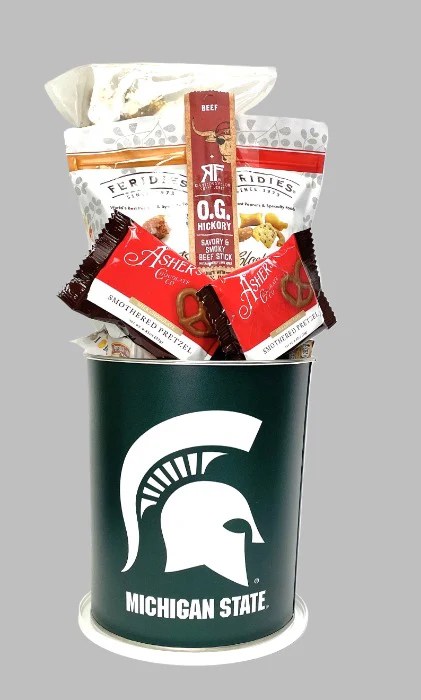 Michigan State Spartans Gift Basket Jenny's Gift Baskets