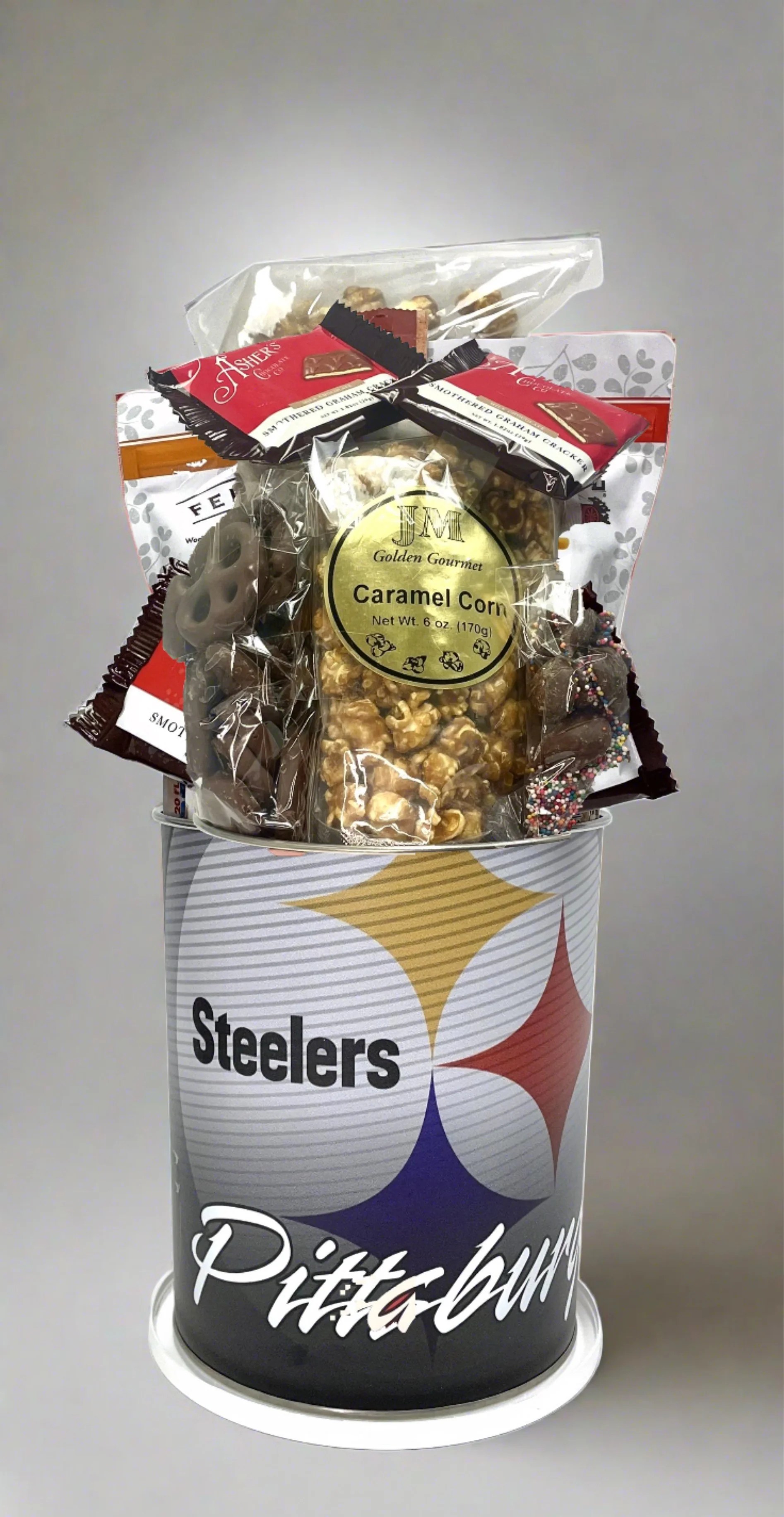 Pittsburgh Steelers Gift Tin Basket Jenny's Gift Baskets