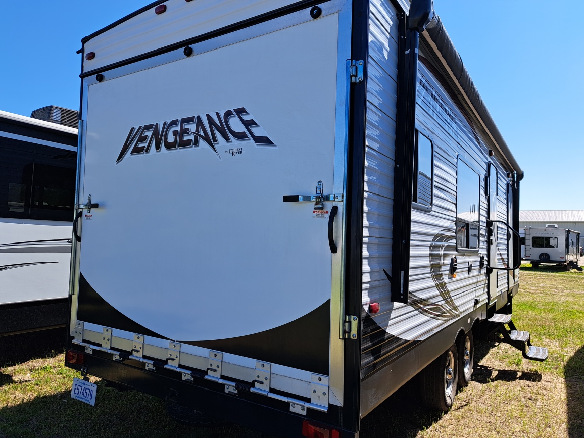 2014 Vengeance 25V Toy Hauler Travel Trailer SOLD! Jensen's RV Center