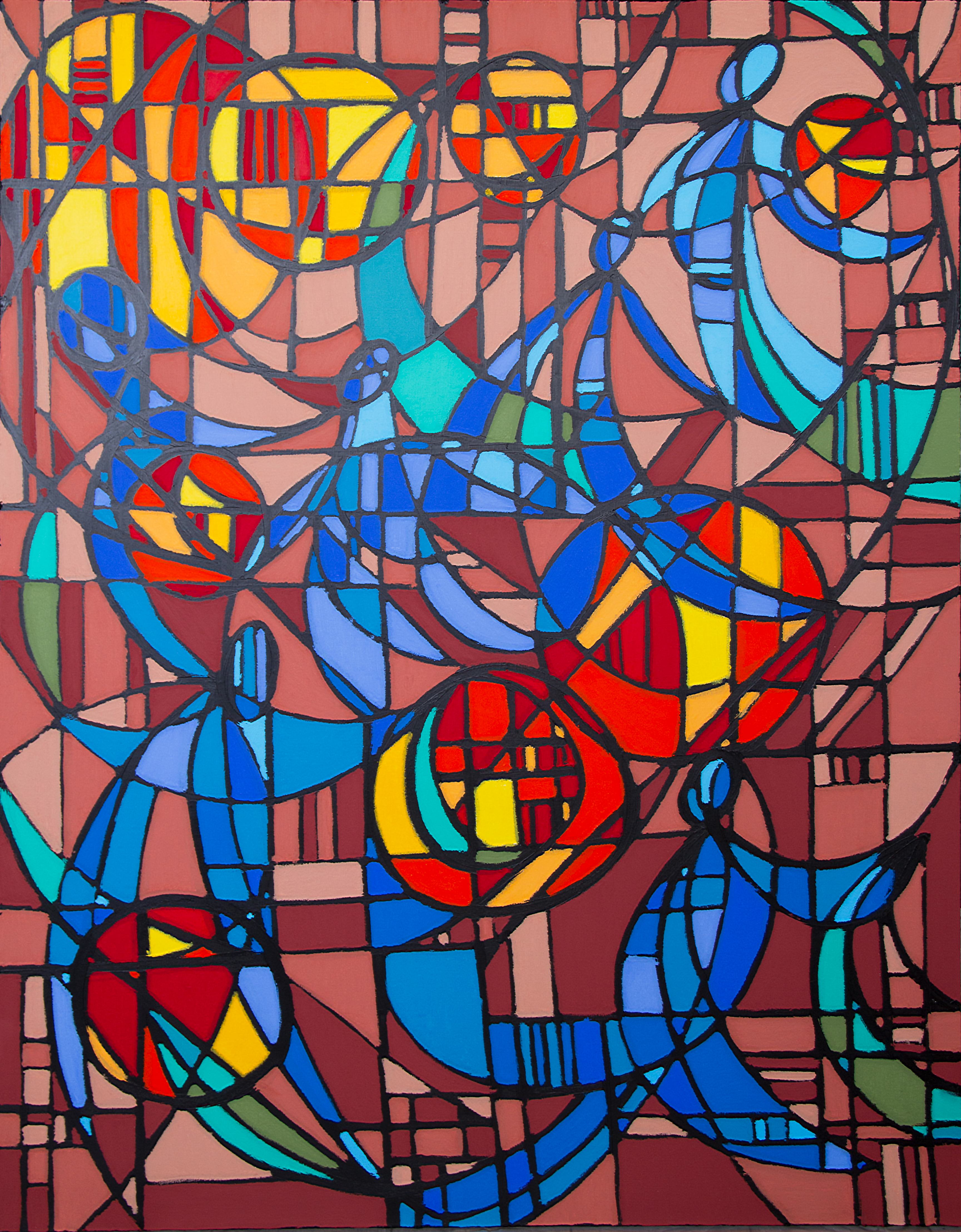 Peinture pastel d'huile sur toile, Jeremie Franblum, artiste peintre paris