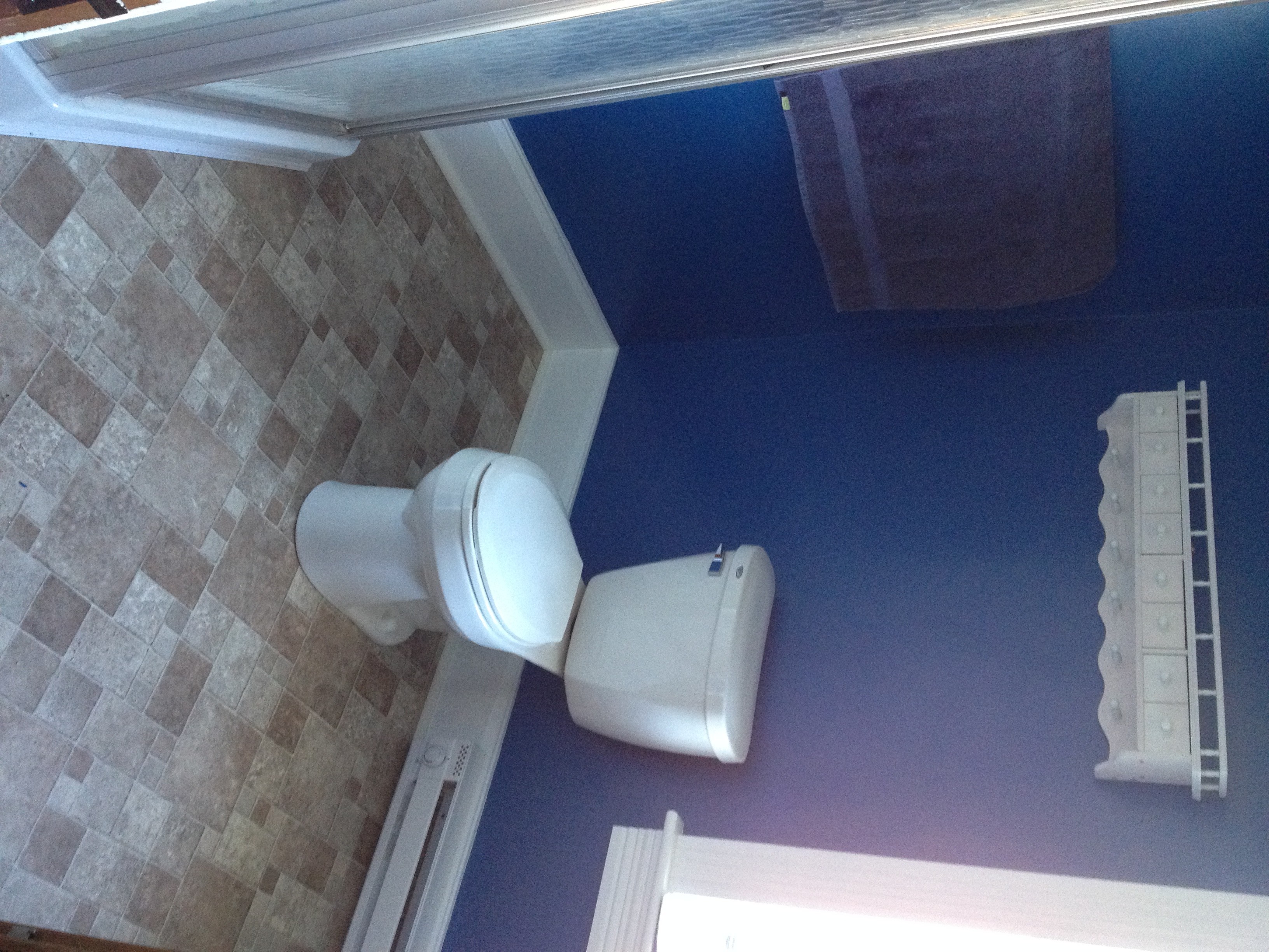 Linoleum Bathroom Floor Blue Floor Roma