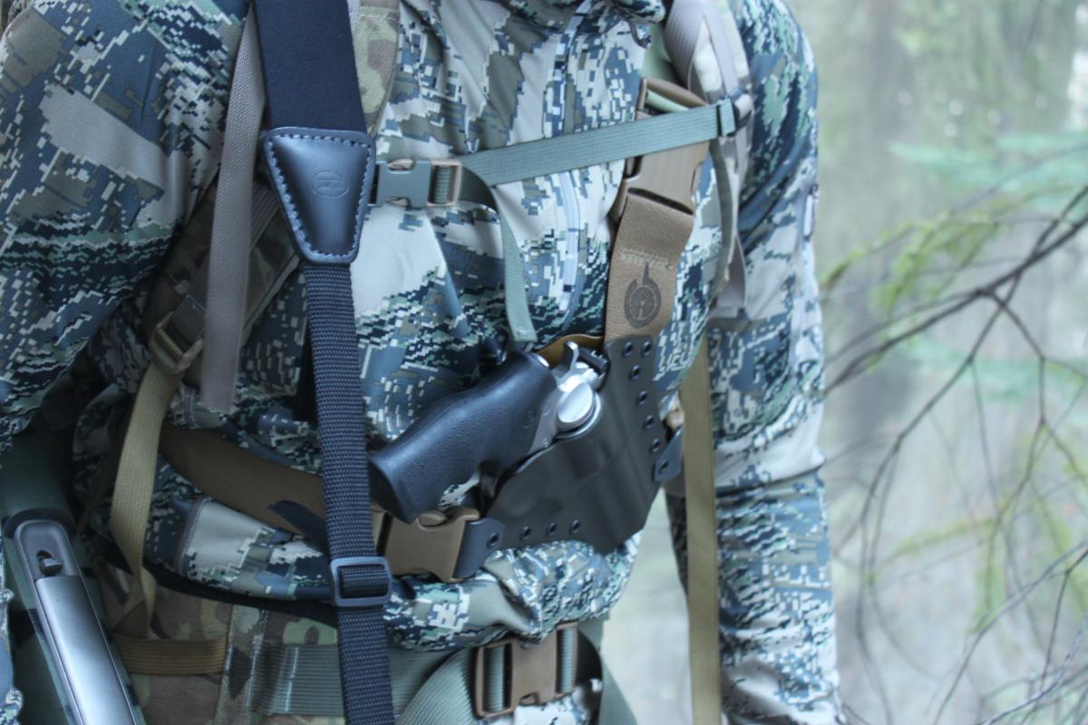 GunfightersINC Kenai Chest Holster Jerking the Trigger