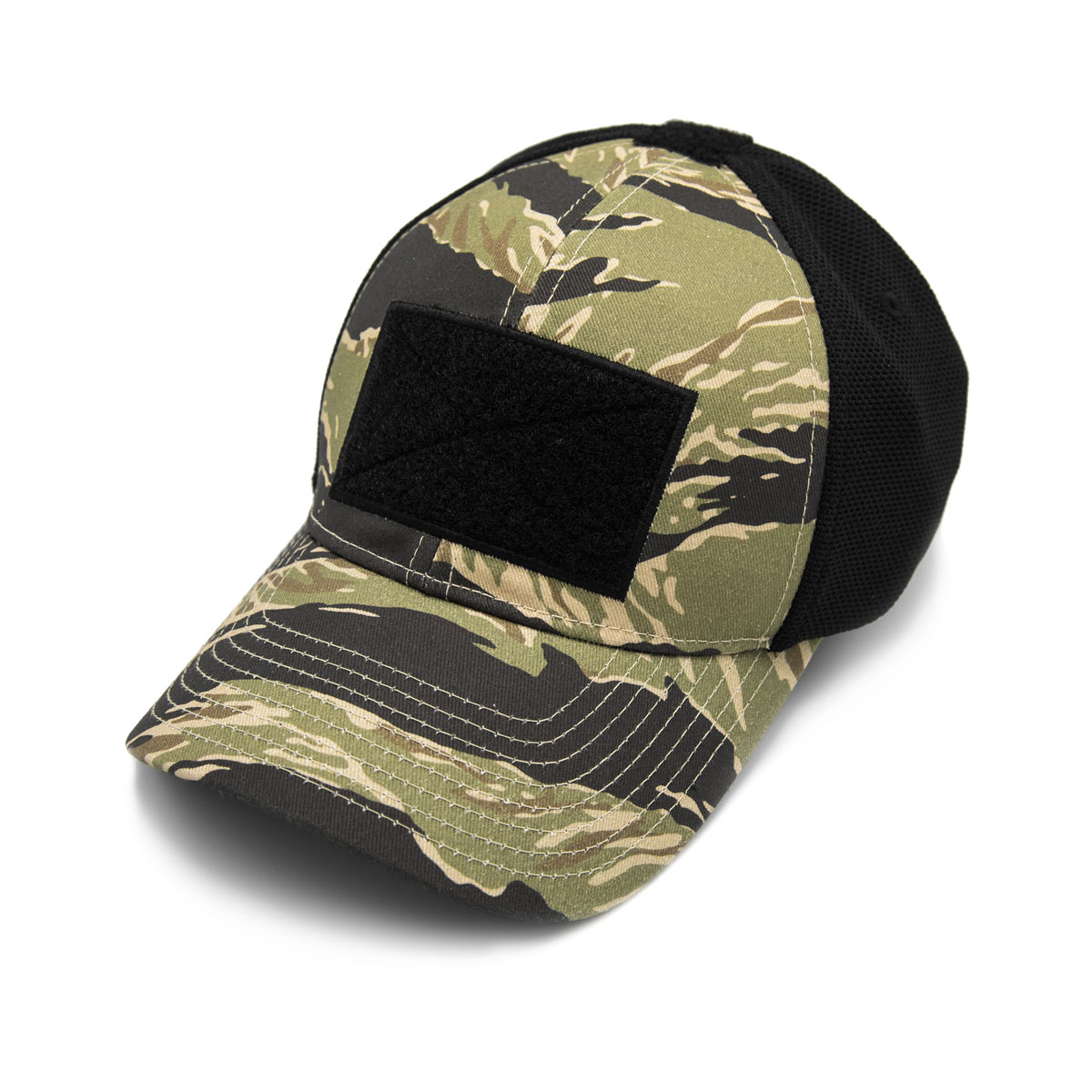 RE Factor Tactical Blasting Cap in Tiger Stripe Camo Jerking the Trigger