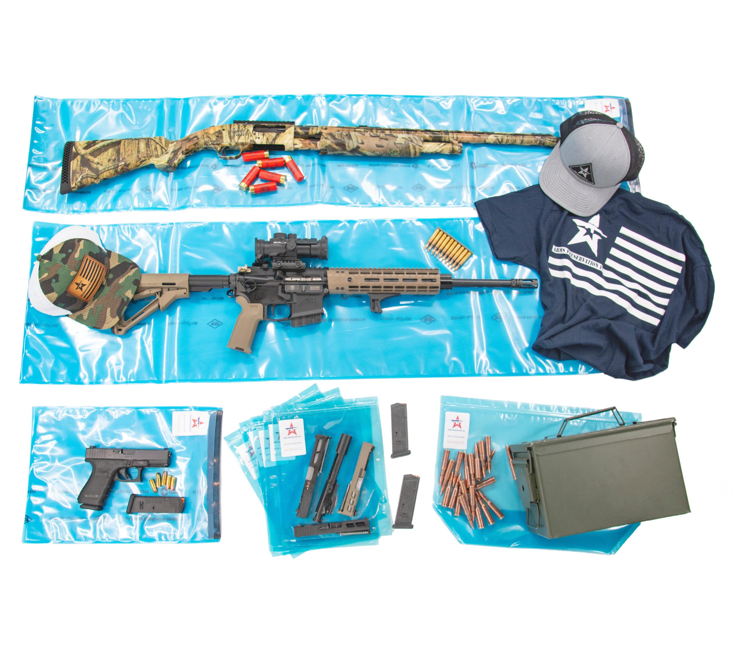 Arms Preservation Inc. Firearm & Ammunition Storage Bags Jerking the