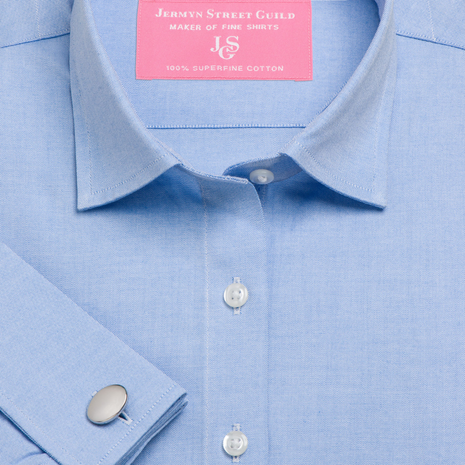 Blue Plain Pinpoint Oxford Women's Shirt Available in Six Styles