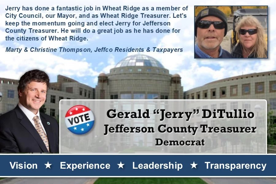 DiTullio for Jefferson County Treasurer Endorsements Contribute