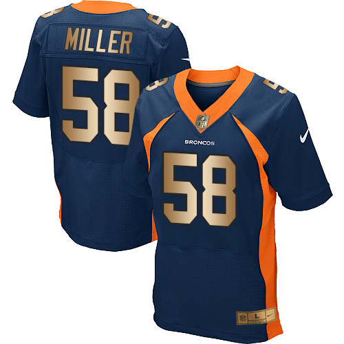 Nike Broncos 58 Von Miller Navy Blue Alternate Men's Stitched NFL New