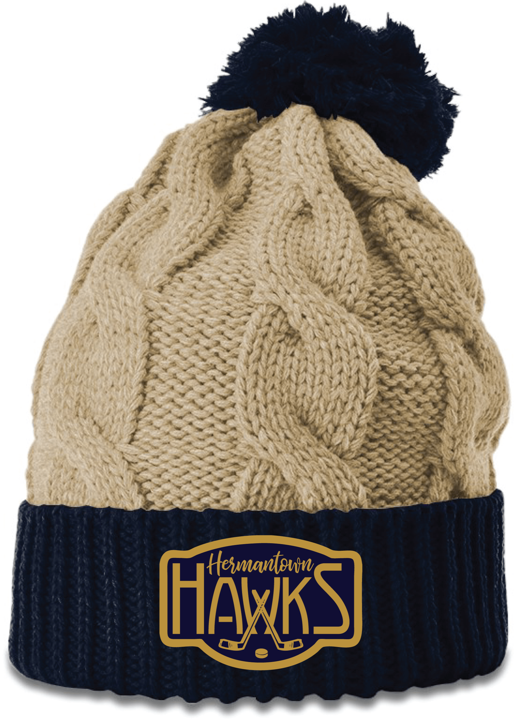 HawksStockingCap01 Jersey City Screen Printing and Embroidery