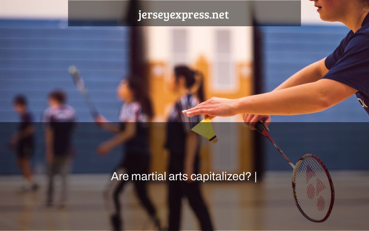 Are martial arts capitalized? Jersey Express