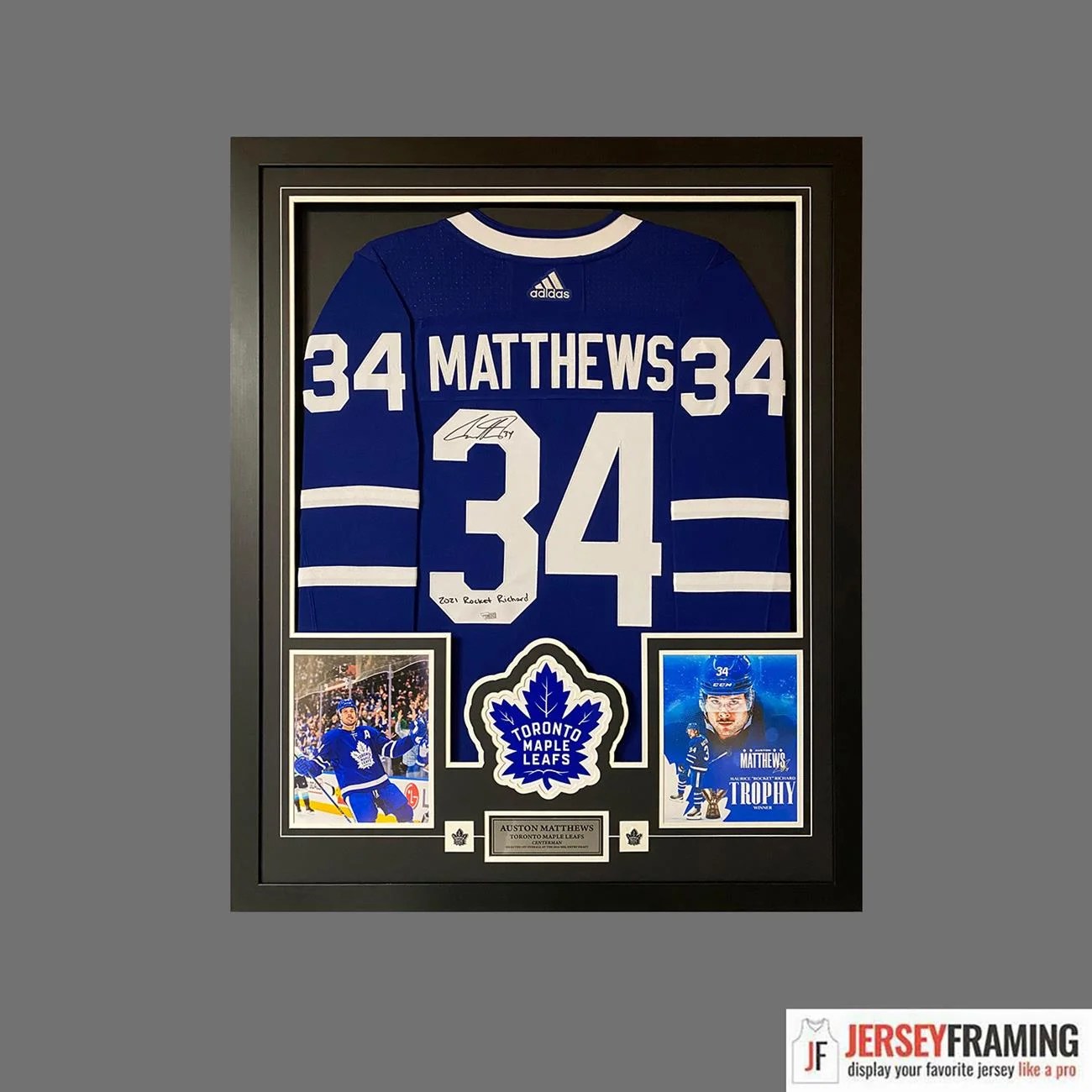 Hockey Jersey Frames, Display Cases and Shadowboxes Jersey Framing