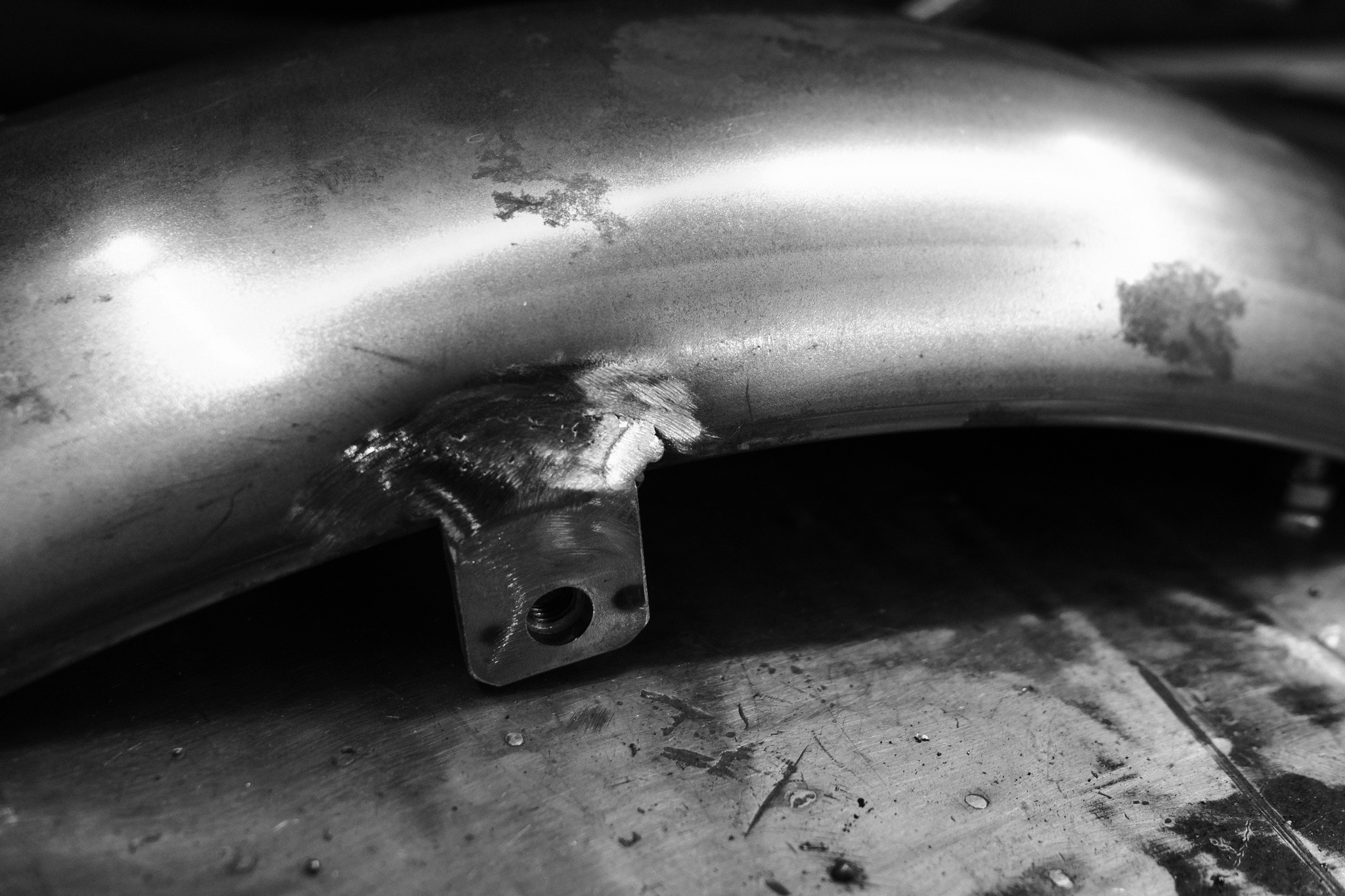 Fabricating a Moto Guzzi V7 sport rear fender Jesper Reiche