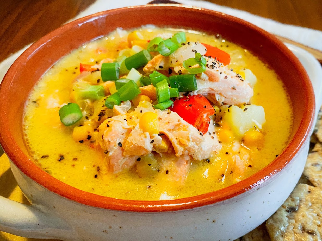 Instant Pot Salmon Chowder Jess Delicious Living