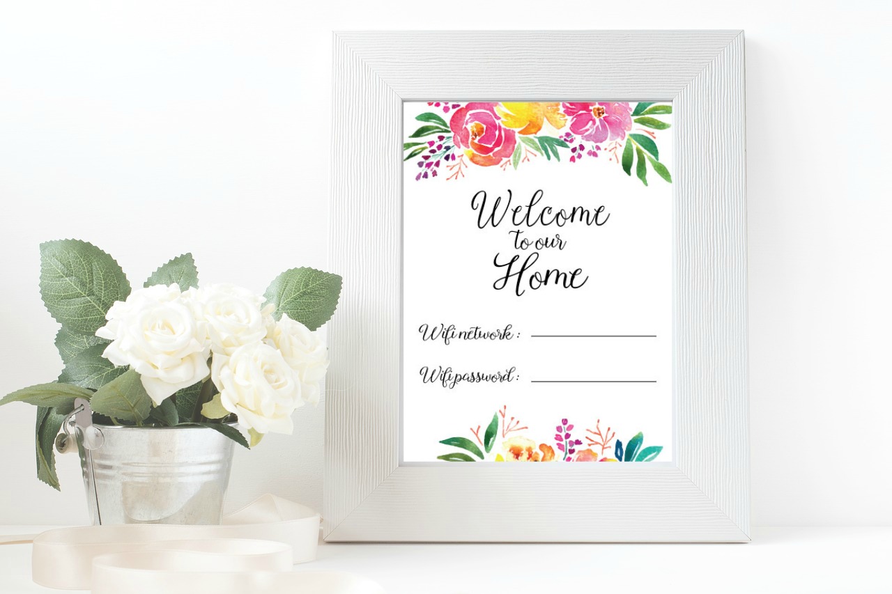 Wifi Password Free Printable Jessica Autumn