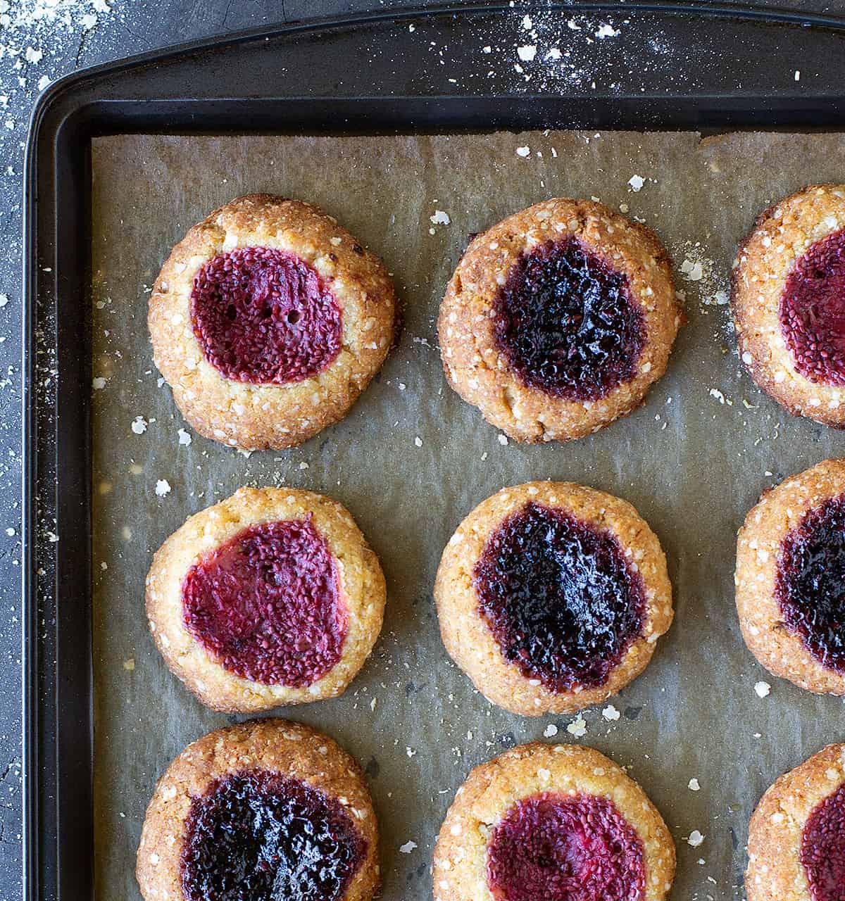 healthy jam drop cookies recipe Jessica Cox