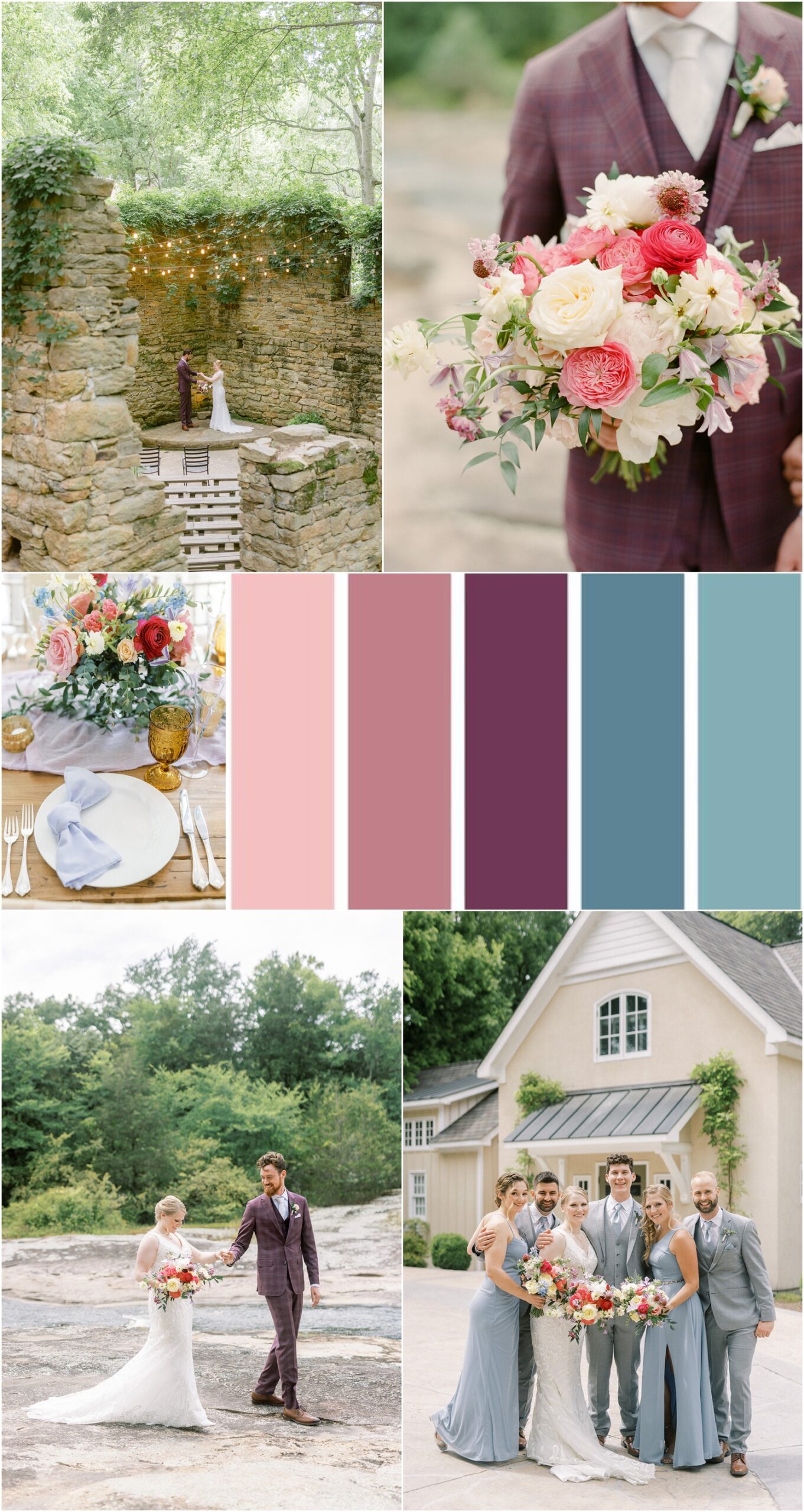 Stunning Color Palettes for Weddings Charlottesville Photographer