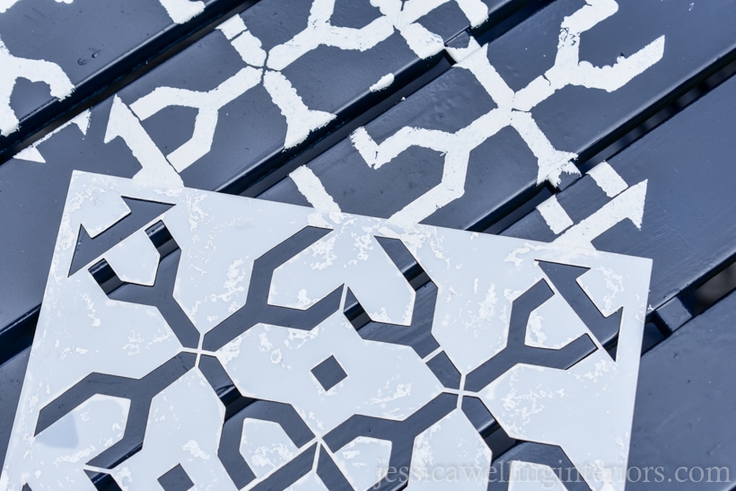 Stencils For Painting An Easy Patio Table Makeover! Jessica Welling