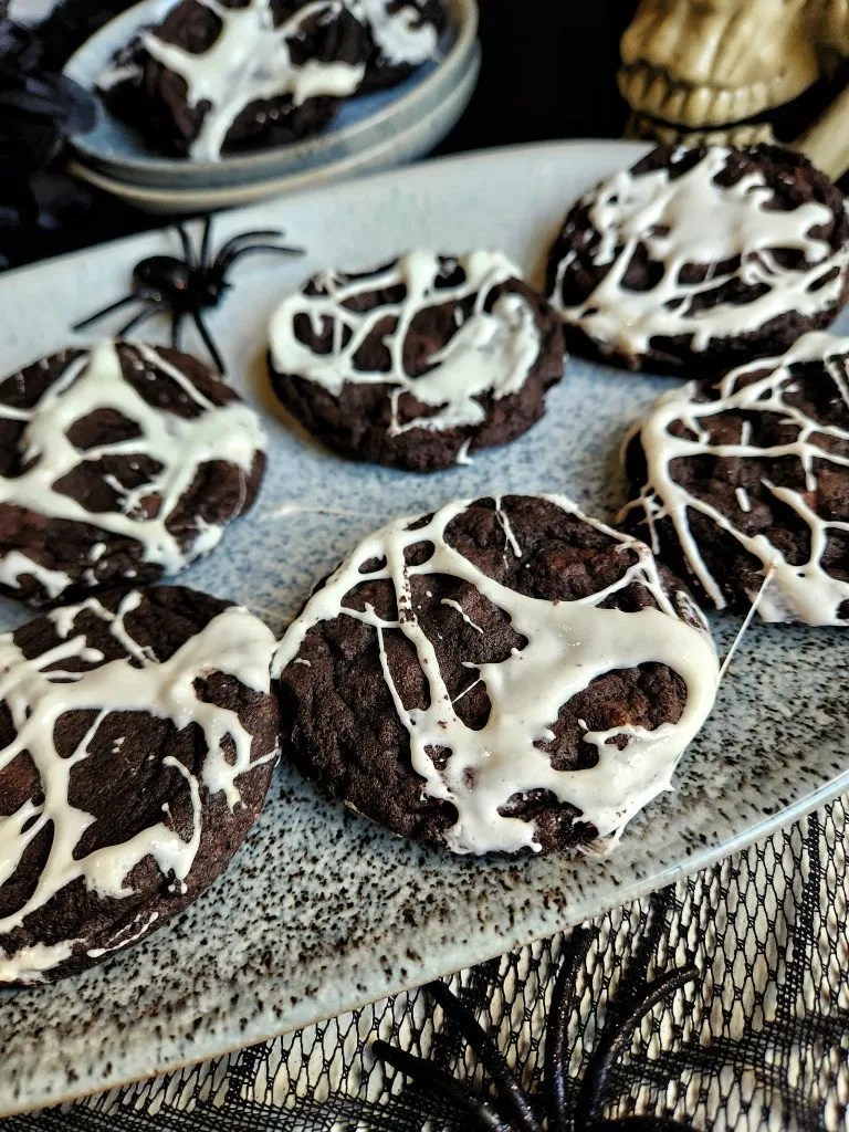 Marshmallow Spider  Chocolate Cookies Jessie Bakes Treats