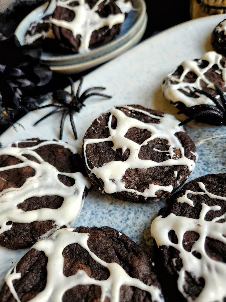 Marshmallow Spider  Chocolate Cookies Jessie Bakes Treats