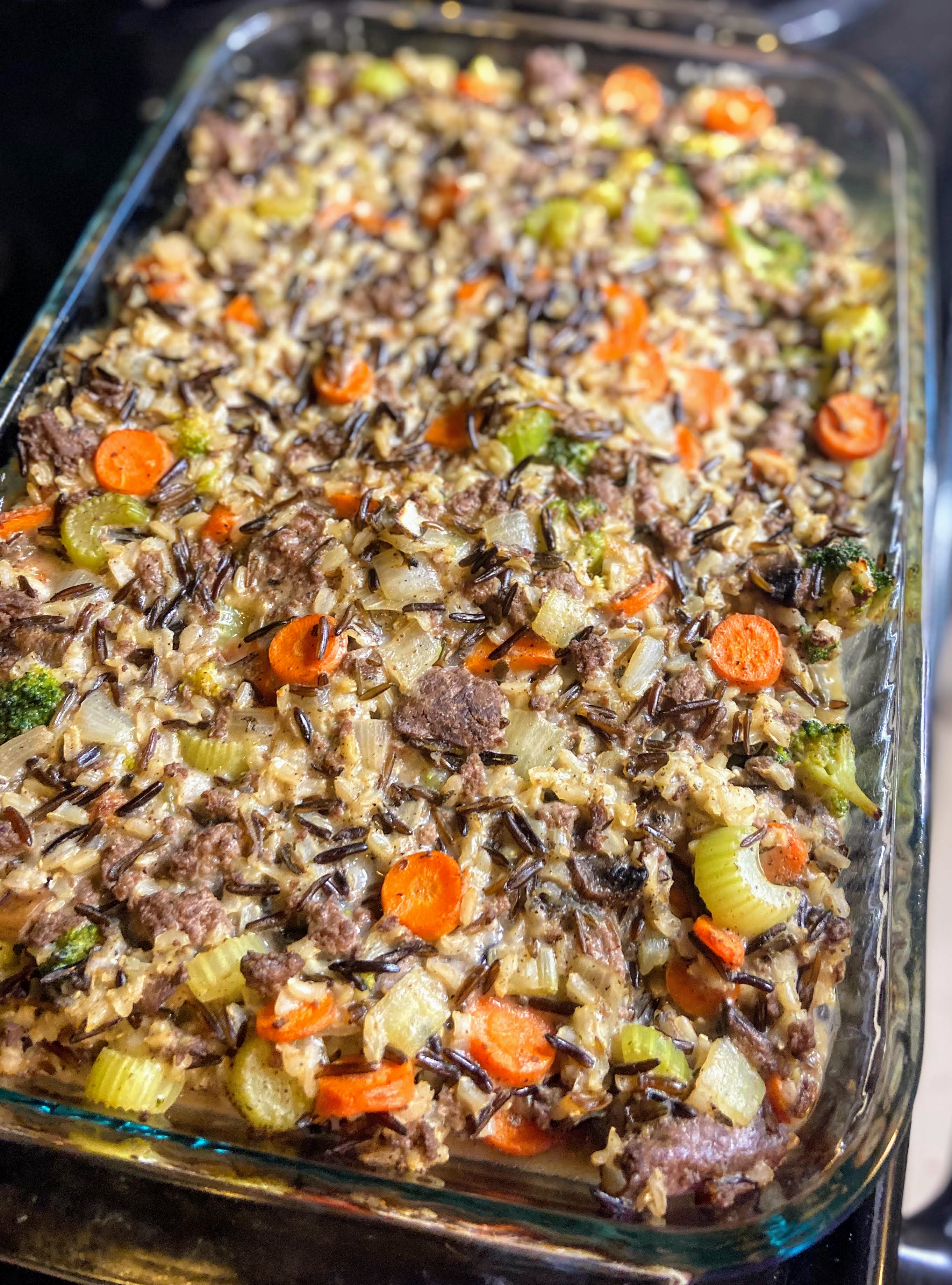 Savory Venison and Wild Rice Bake · Jess in the Kitchen