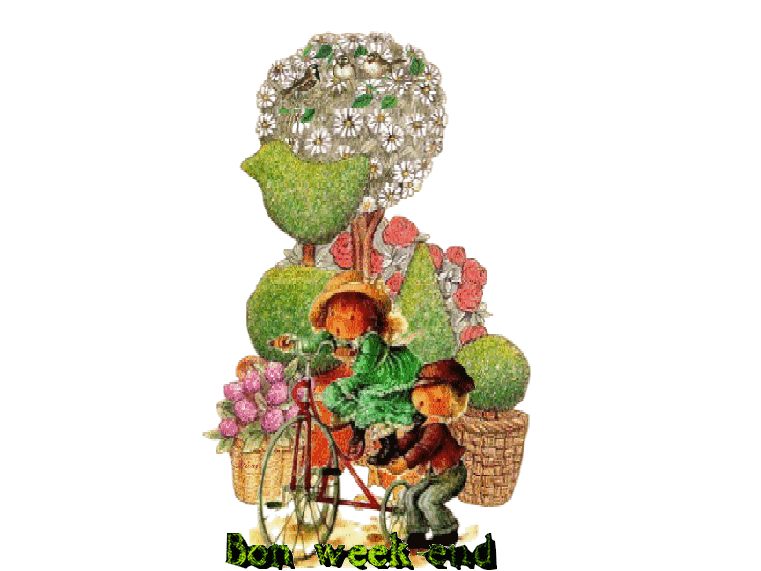 Gifs animés bon weekend