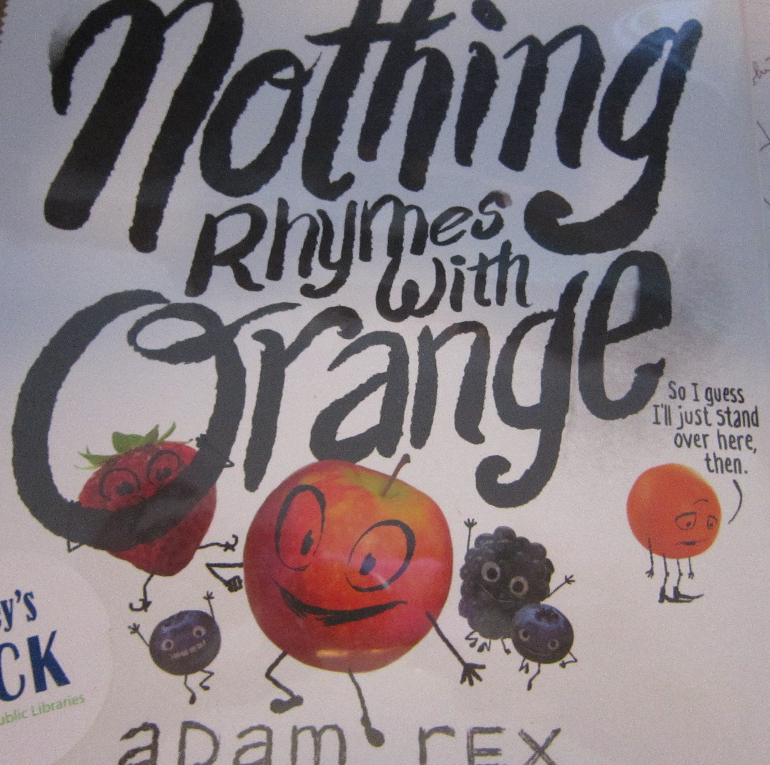 Nothing Rhymes With Orange Jess Reviews a Book