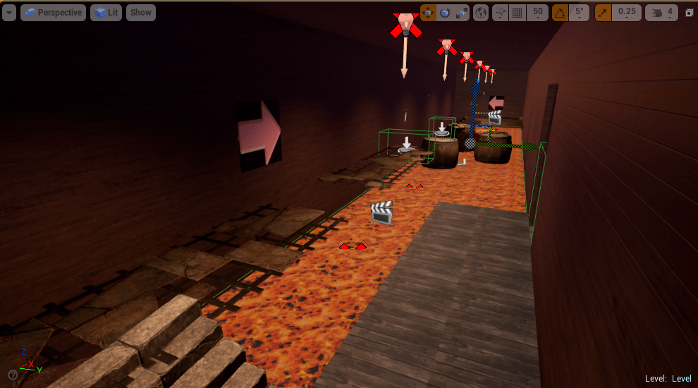 3D Obstacle Course Level 3 Game Art