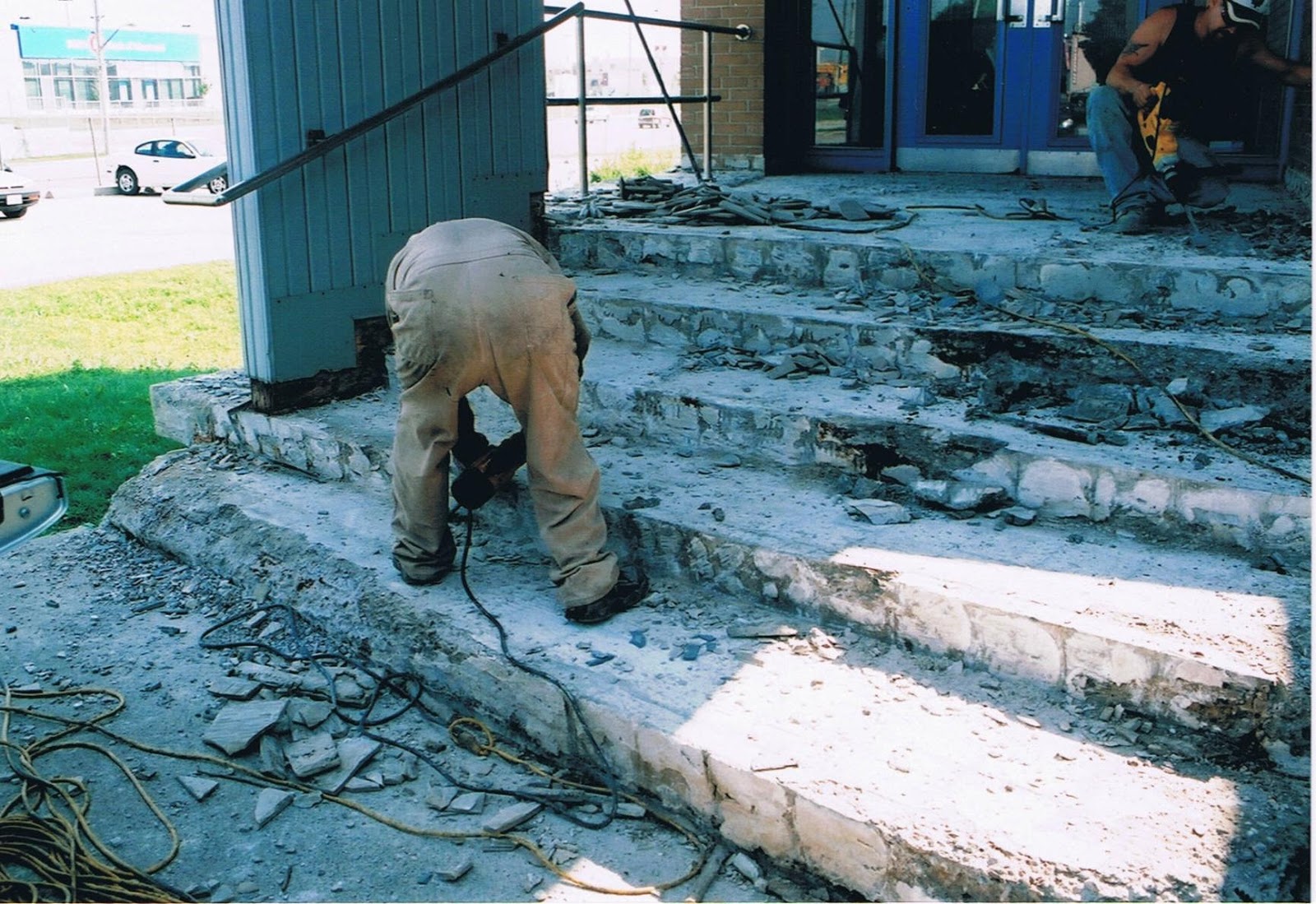 Concrete Stair Repair with FLEXKIT | JES Supply Company