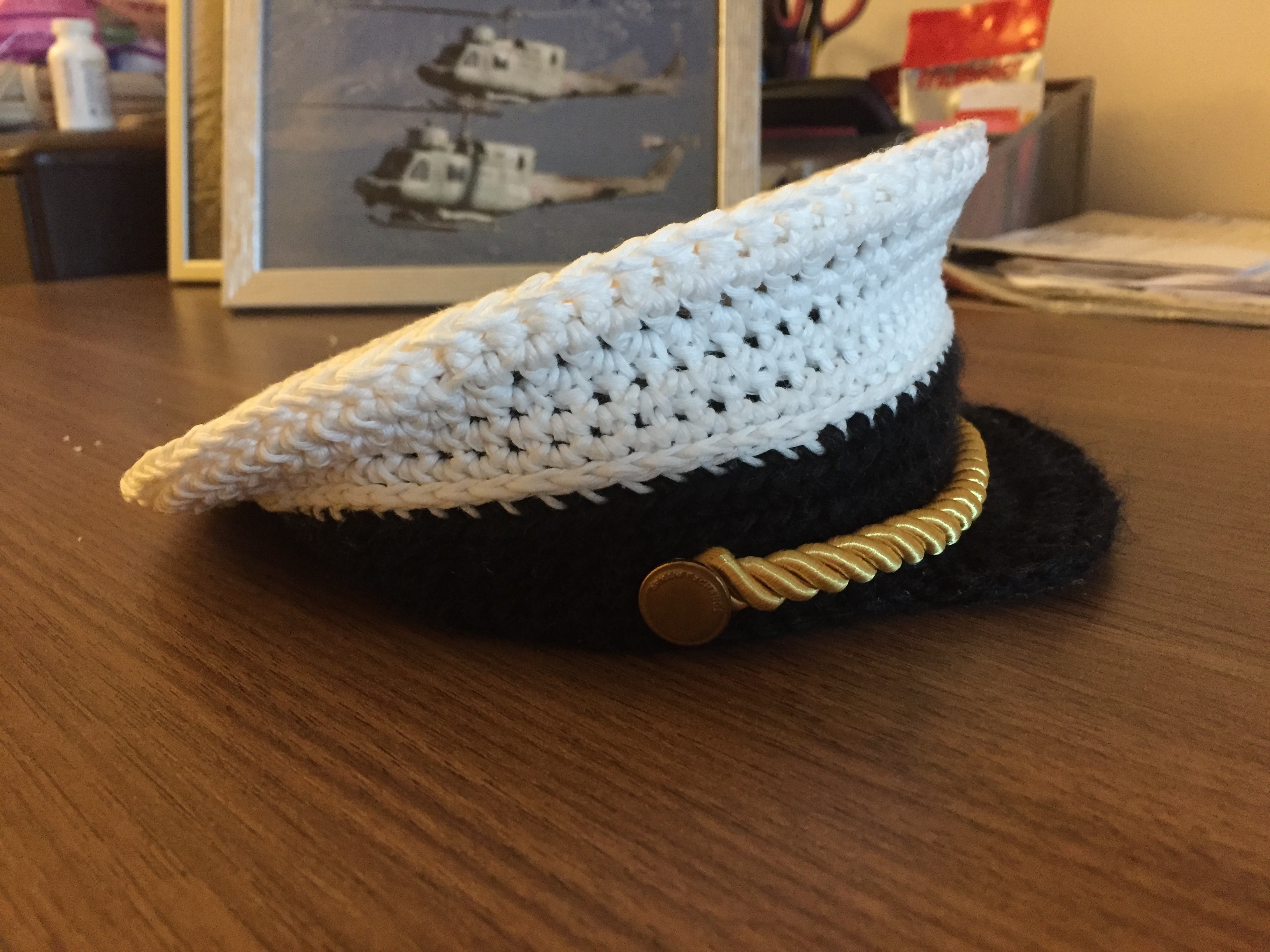 with the added buttons and gold decor