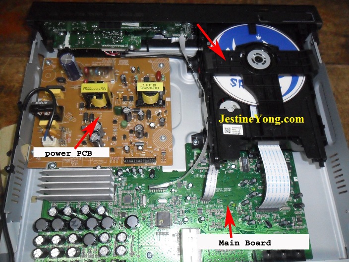 Power IC and Zener Diode Shorted in DVD Player Repaired Electronics