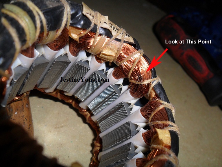 Burnt Coil In Fan Motor Winding Electronics Repair And Technology News