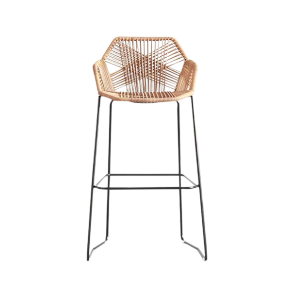 JET Event Rentals Coco Rattan Barstools